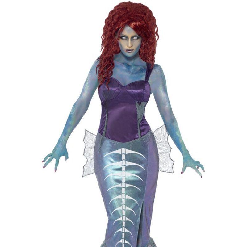 Zombie Mermaid Costume Adult Purple_1