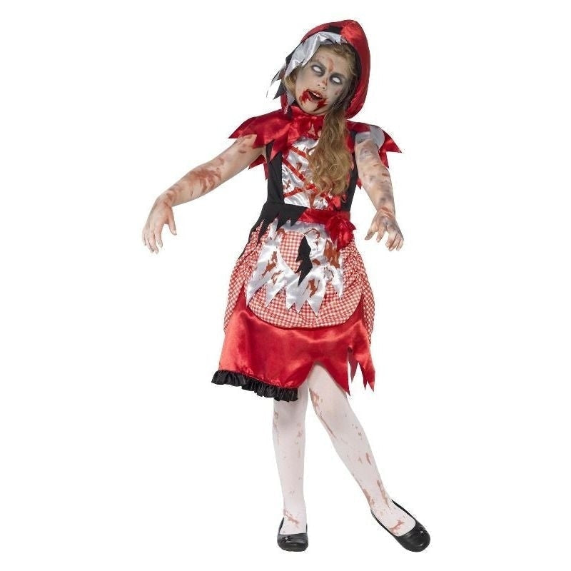 Zombie Miss Hood Costume Kids Red 2