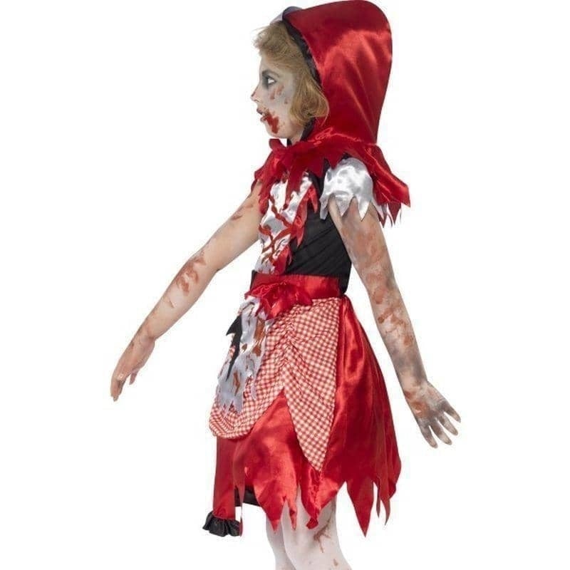 Zombie Miss Hood Costume Kids Red 4