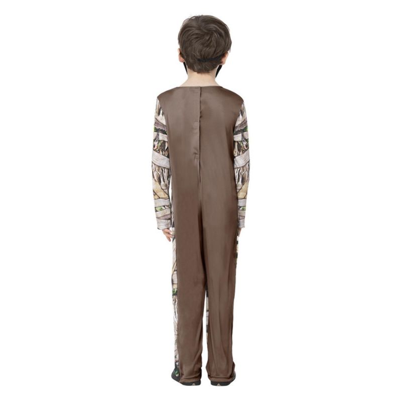 Zombie Mummy Costume Child Brown Green 2