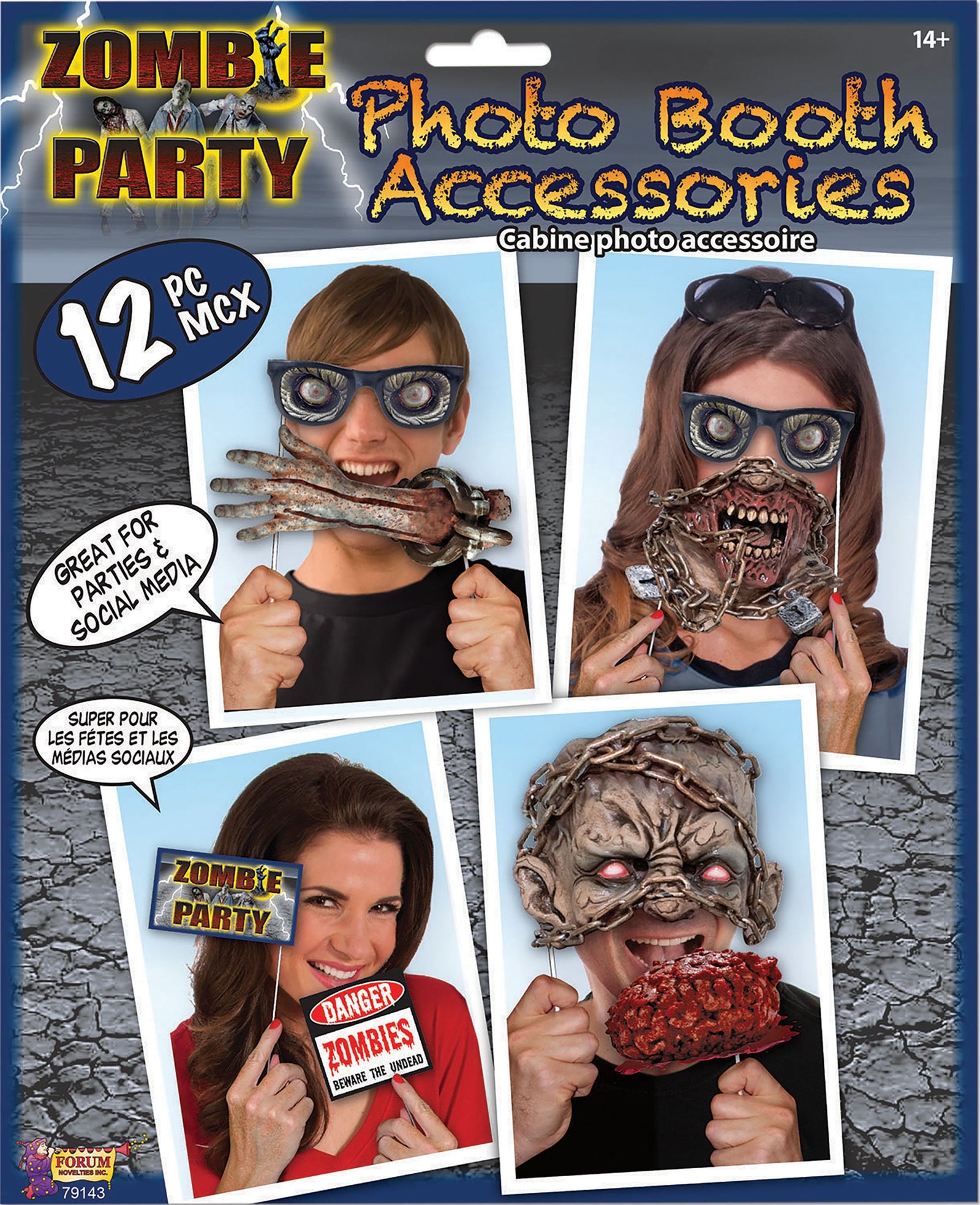 Zombie Photo Booth Kit Party Goods 1
