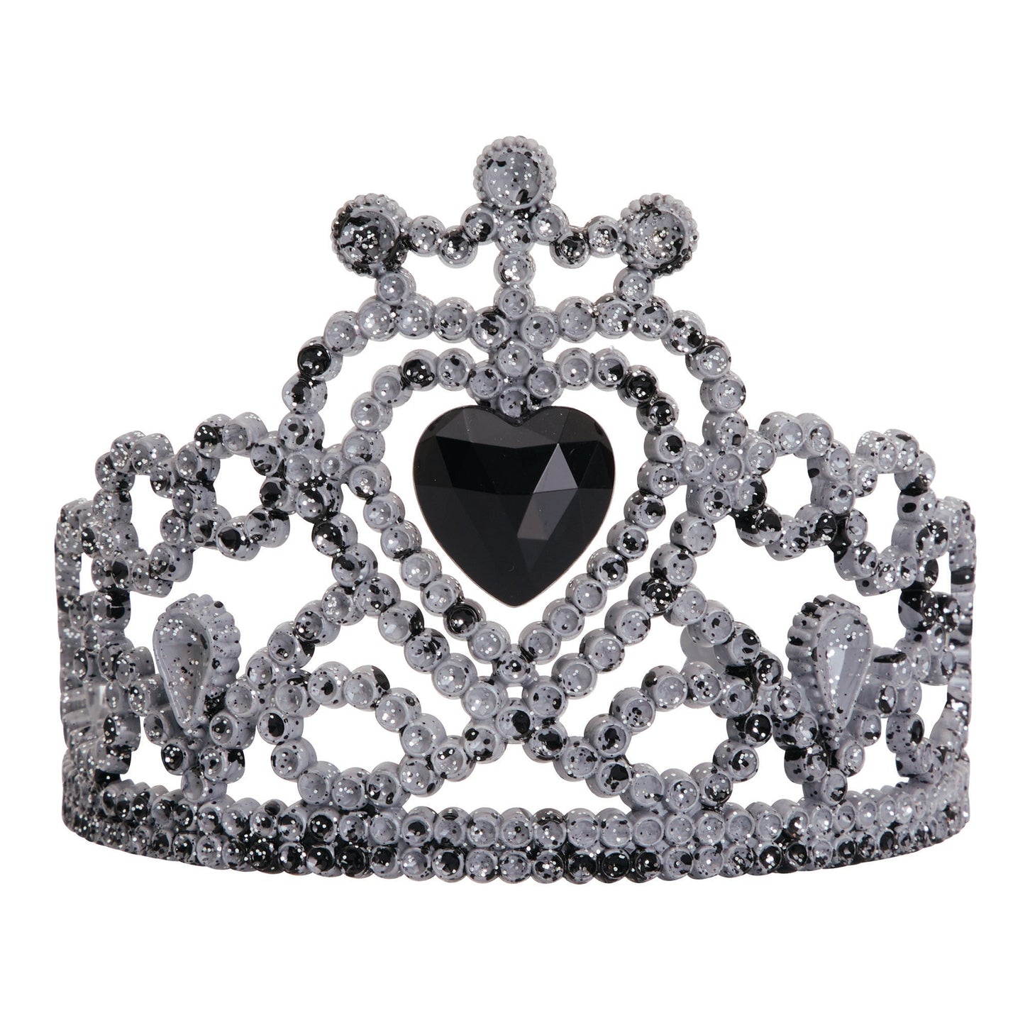 Zombie Tiara With Black Heart Stone 1