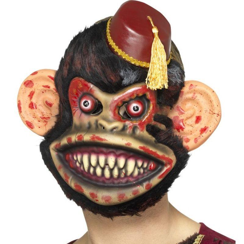 Zombie Toy Monkey Mask Adult Brown 1