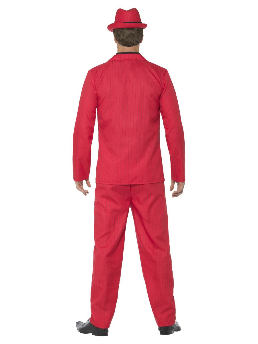 Zoot Suit Adult Mens Red Gangster Costume_3