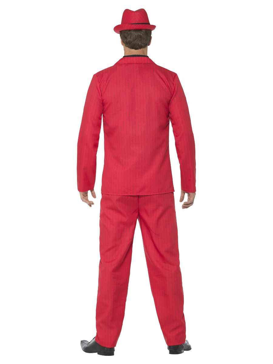 Zoot Suit Mens Red Gangster Costume 3