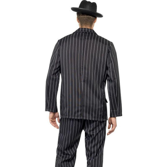 Zoot Suit Costume Adult Black White Pinstripe Gangster 2