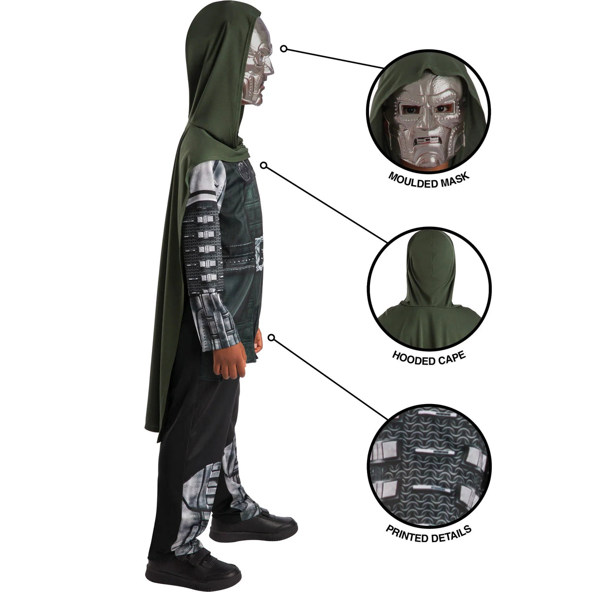 Marvel Avengers Doomsday Doctor Doom Classic Costume for Kids - Image 3