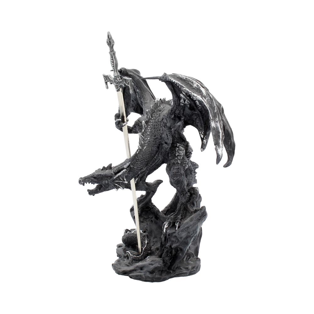 Gothic Black Dragon Sword Letter Opener Figurine 22.5cm 2