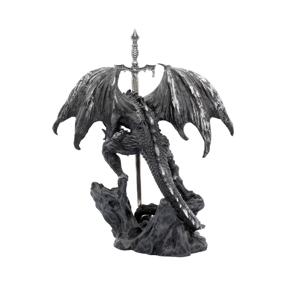 Gothic Black Dragon Sword Letter Opener Figurine 22.5cm 4