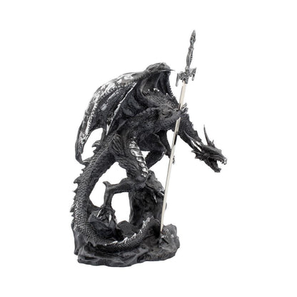 Gothic Black Dragon Sword Letter Opener Figurine 22.5cm 6