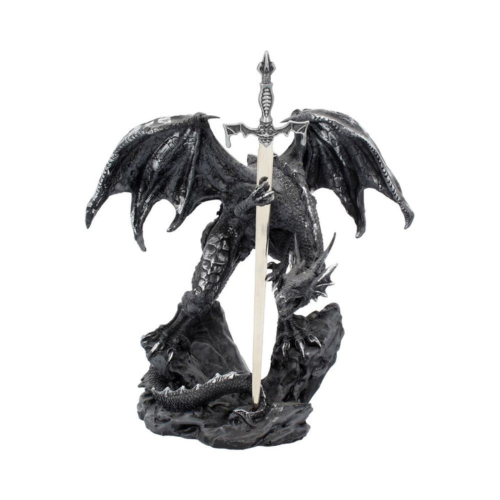 Gothic Black Dragon Sword Letter Opener Figurine 22.5cm 1