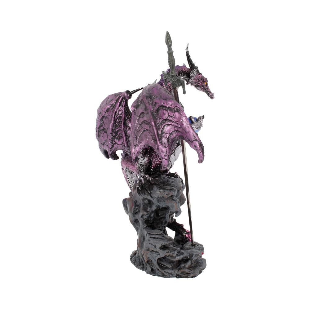 Purple Dragon Blade Sword Gothic Fantasy Letter Opener 22.5cm 5