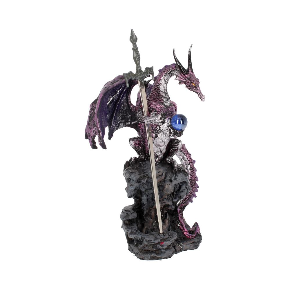 Purple Dragon Blade Sword Gothic Fantasy Letter Opener 22.5cm 6