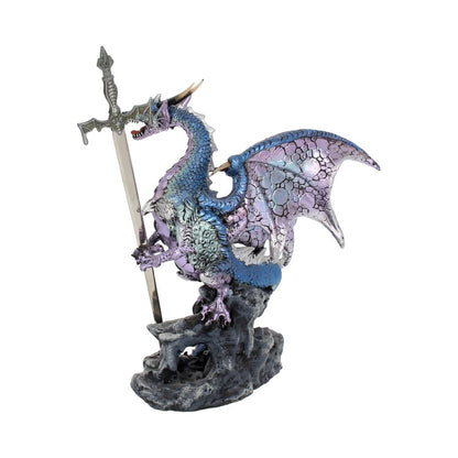 Lilac Purple Sword of the Dragon Gothic Fantasy Letter Opener 22cm 3