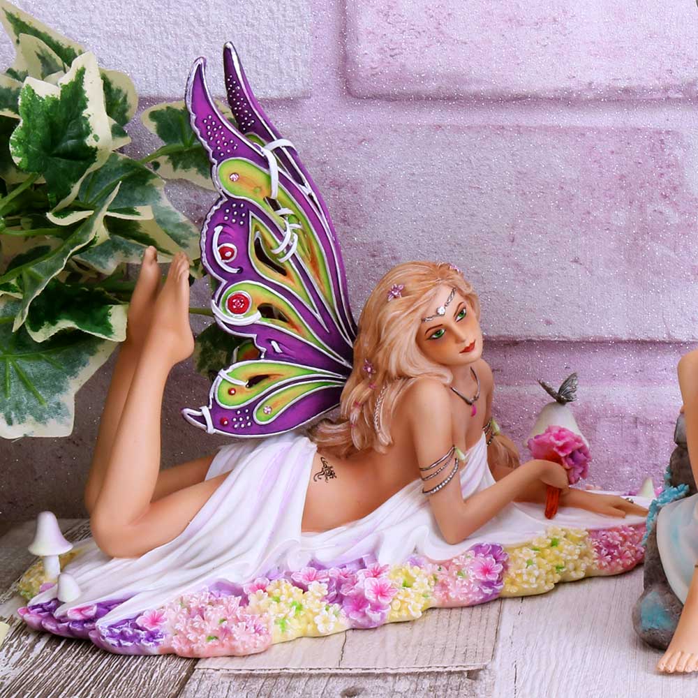 Jewelled Fairy Petalite Figurine Cute Pastel Ornament 15cm