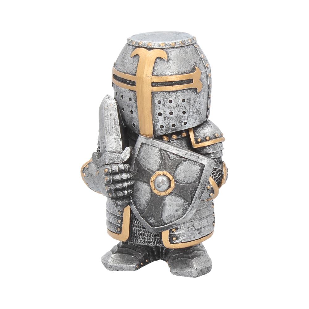 Silver knight Sir Defendalot figurine