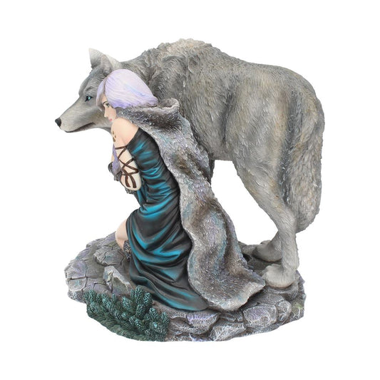 Protector Wolf Figurine by Anne Stokes Limited Edition Fantasy Ornament 25cm 2