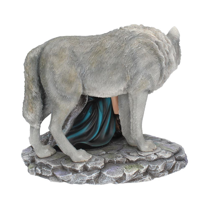 Protector Wolf Figurine by Anne Stokes Limited Edition Fantasy Ornament 25cm