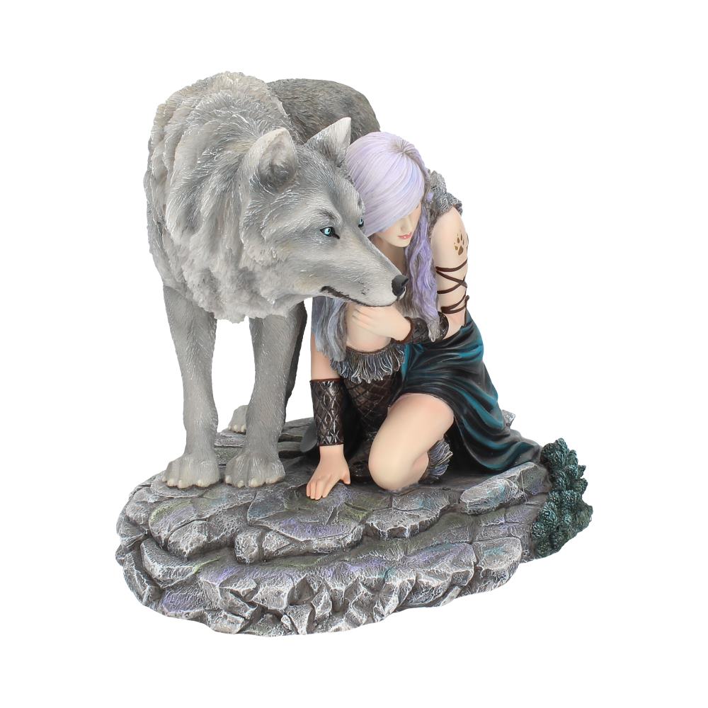 Protector Wolf Figurine by Anne Stokes Limited Edition Fantasy Ornament 25cm 6