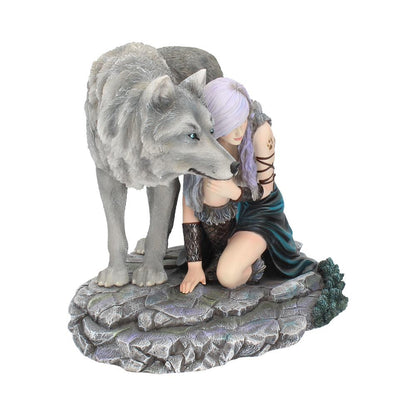 Protector Wolf Figurine by Anne Stokes Limited Edition Fantasy Ornament 25cm 6