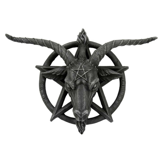 Baphomet Head Goat God Deity Pentagram Wall Plaque 40cm 1