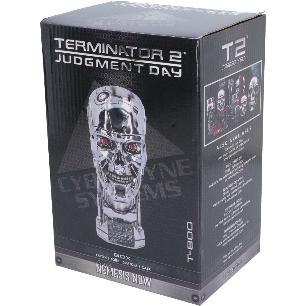 T800 Terminator 2 Judgement Day T2 Head Box Movie Merchandise 21cm Statue 6