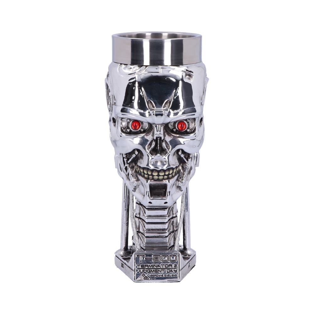 T800 Terminator 2 Judgement Day T2 Head Goblet Wine Glass 17cm 1