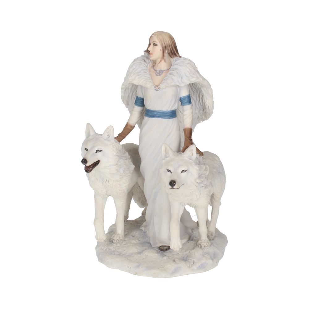 Winter Guardians Wolf Companion Figurine 23cm by Anne Stokes 2