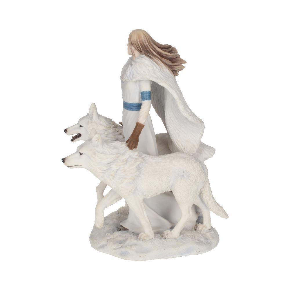 Winter Guardians Wolf Companion Figurine 23cm by Anne Stokes 3