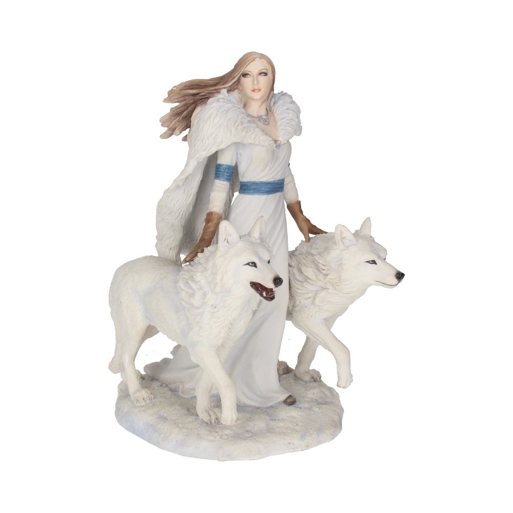Winter Guardians Wolf Companion Figurine 23cm by Anne Stokes 1