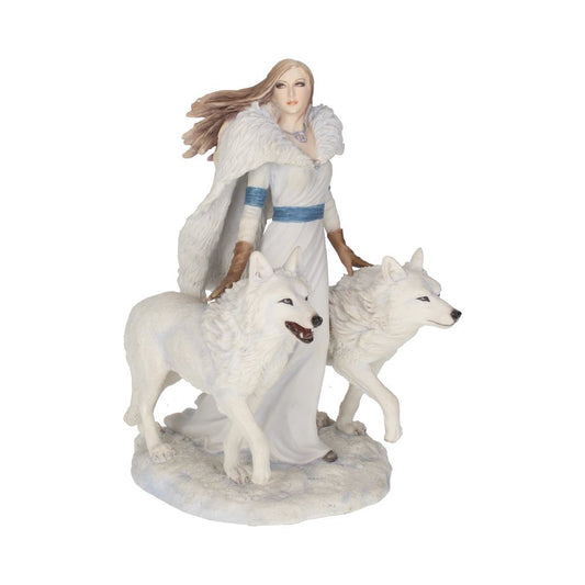 Winter Guardians Wolf Companion Figurine 23cm by Anne Stokes 1
