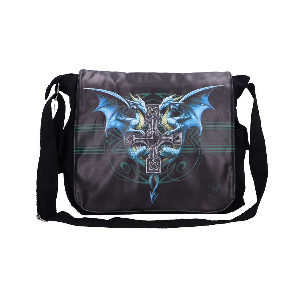 Gothic Fantasy Dragon Duo Messenger Bag by Anne Stokes 40cm 1