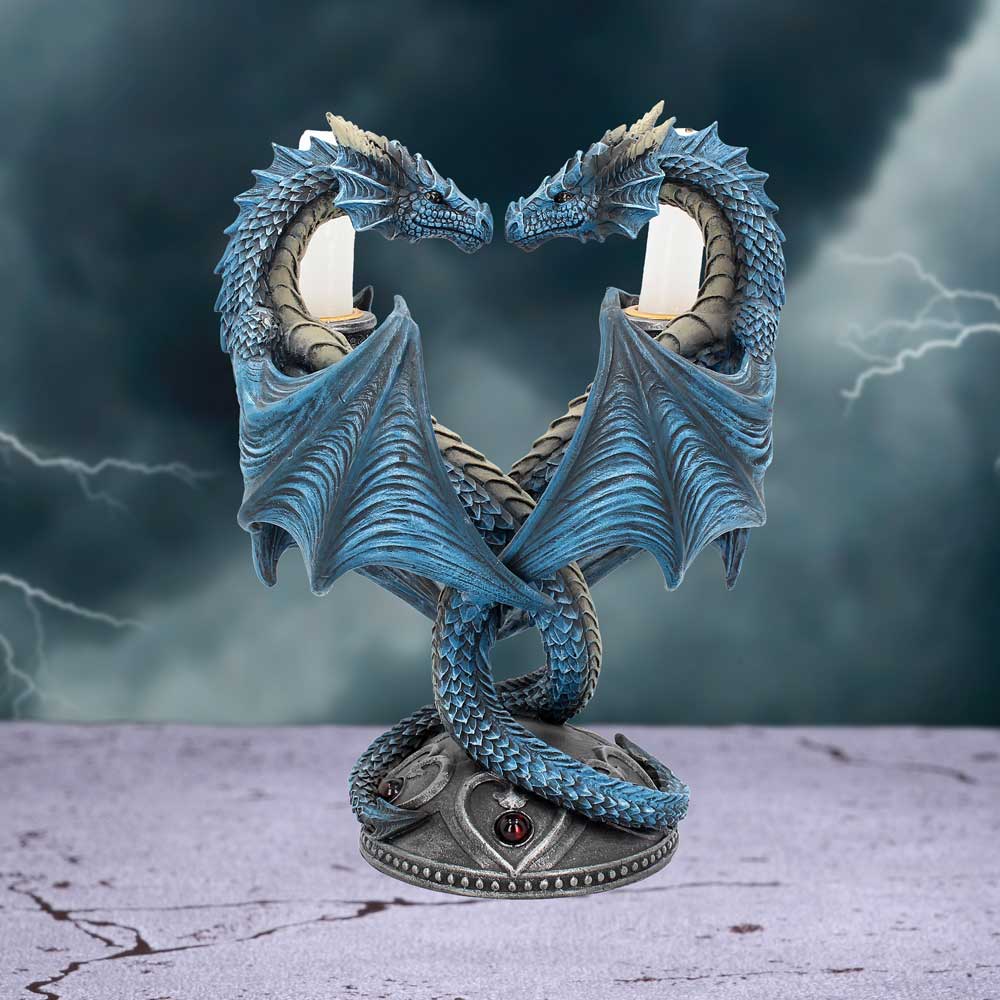 Dragon Heart Candle Holder 23cm Designed By Anne Stokes 7