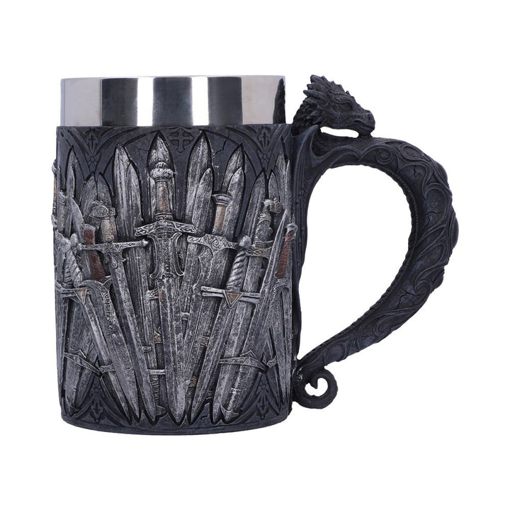 Medieval Sword Dragon Tankard Gothic Fantasy Mug 14cm