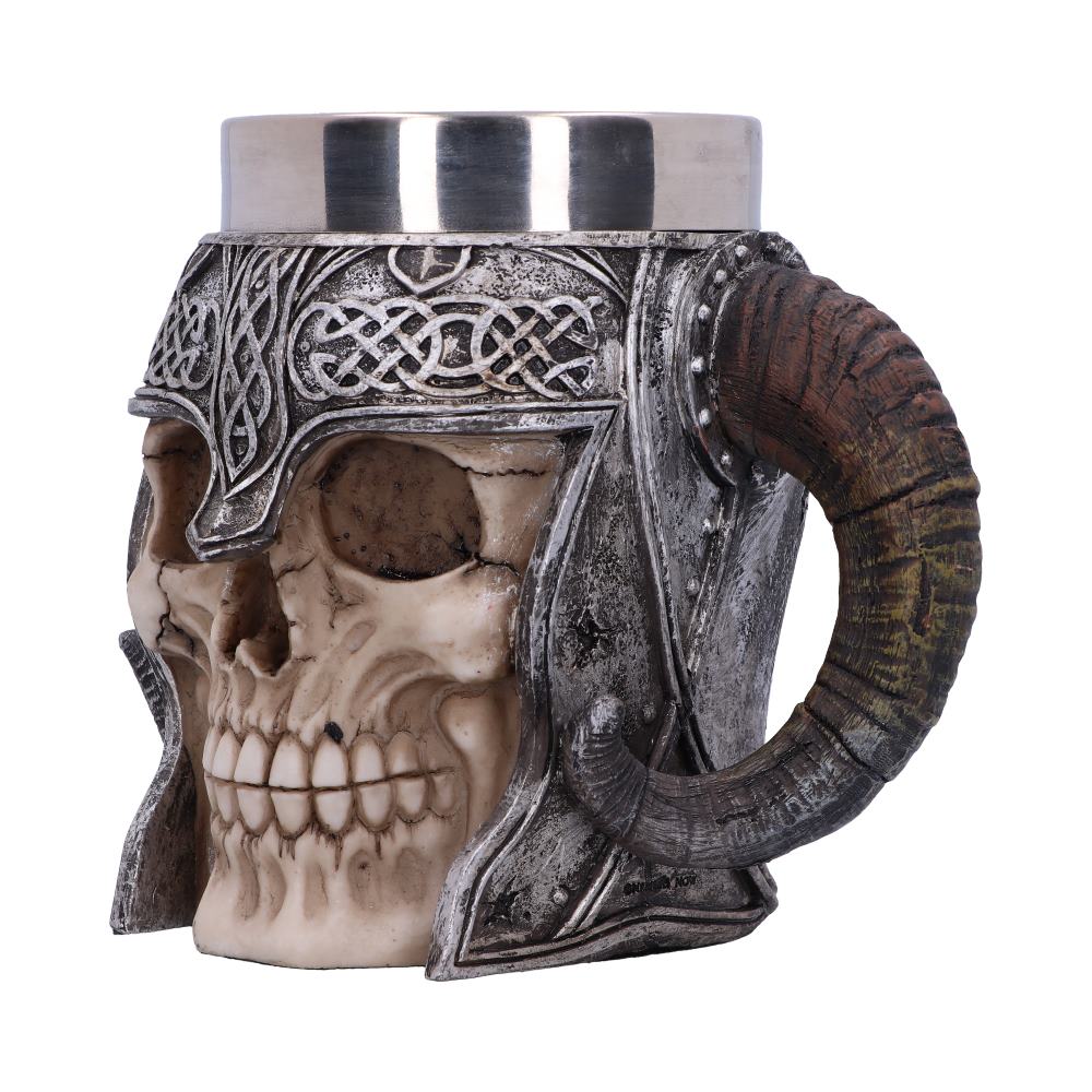 Viking Skull Helmet Tankard Historical Mug 19cm 2