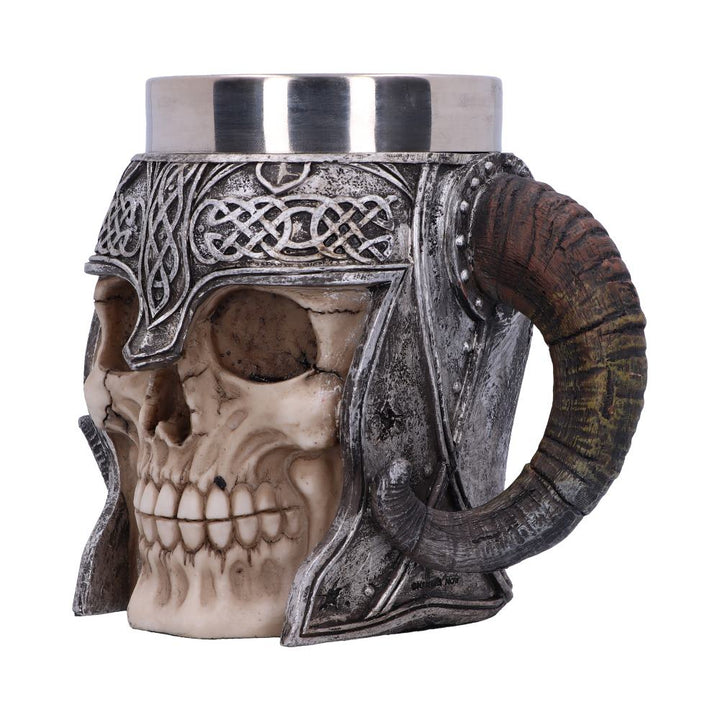 Viking Skull Helmet Tankard Historical Mug 19cm 2