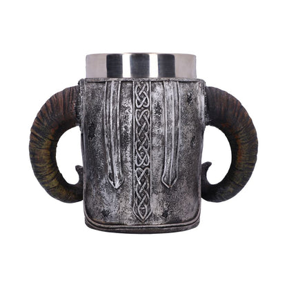 Viking Skull Helmet Tankard Historical Mug 19cm 3