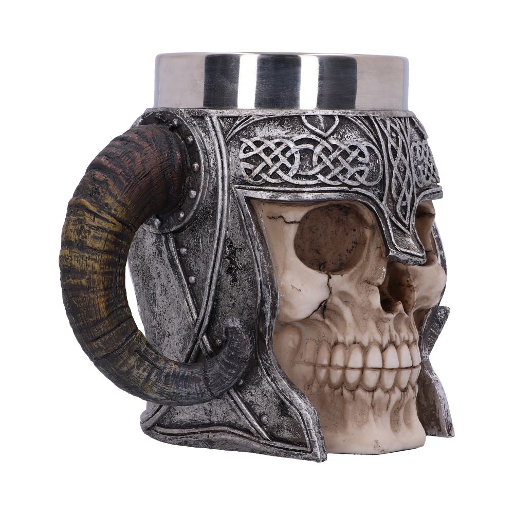 Viking Skull Helmet Tankard Historical Mug 19cm 4