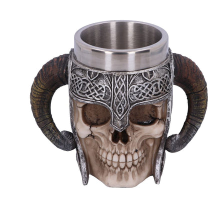 Viking Skull Helmet Tankard Historical Mug 19cm 5
