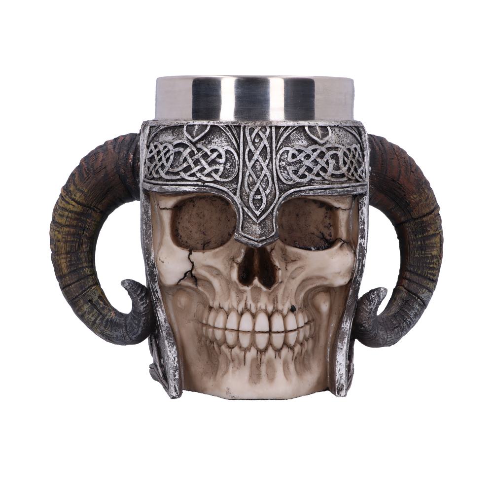 Viking Skull Helmet Tankard Historical Mug 19cm 1