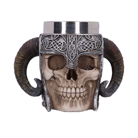 Viking Skull Helmet Tankard Historical Mug 19cm 1