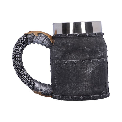 Crusader Medieval Knight Chainmail Tankard Historical Helmet Mug 17cm 3