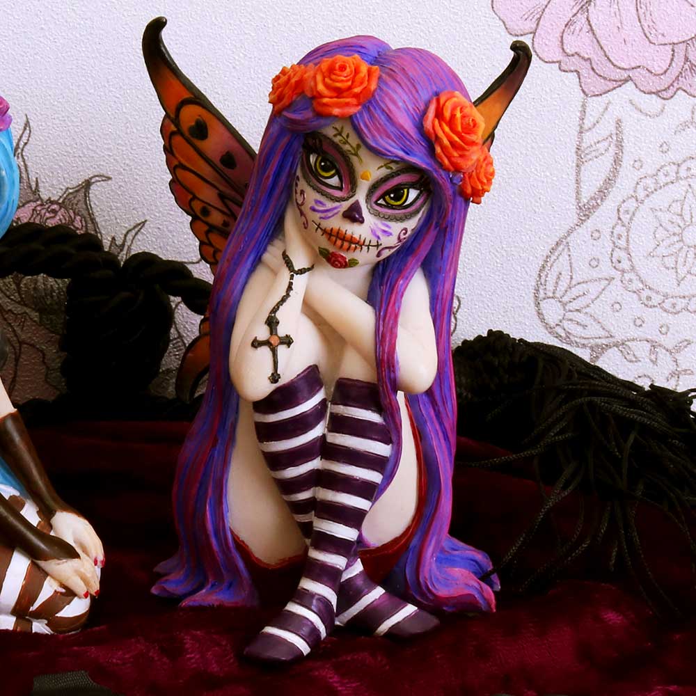 Esmerelda Figurine Sugar Skull Fairy Ornament 11cm 8
