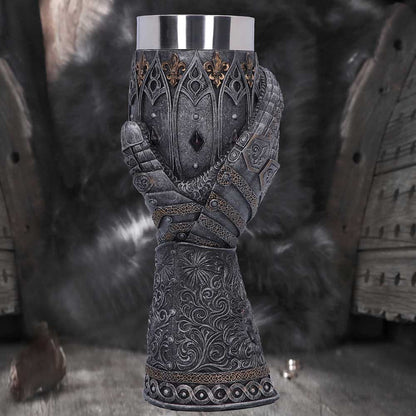 Medieval Lion Heart Gauntlet Armour Goblet 7