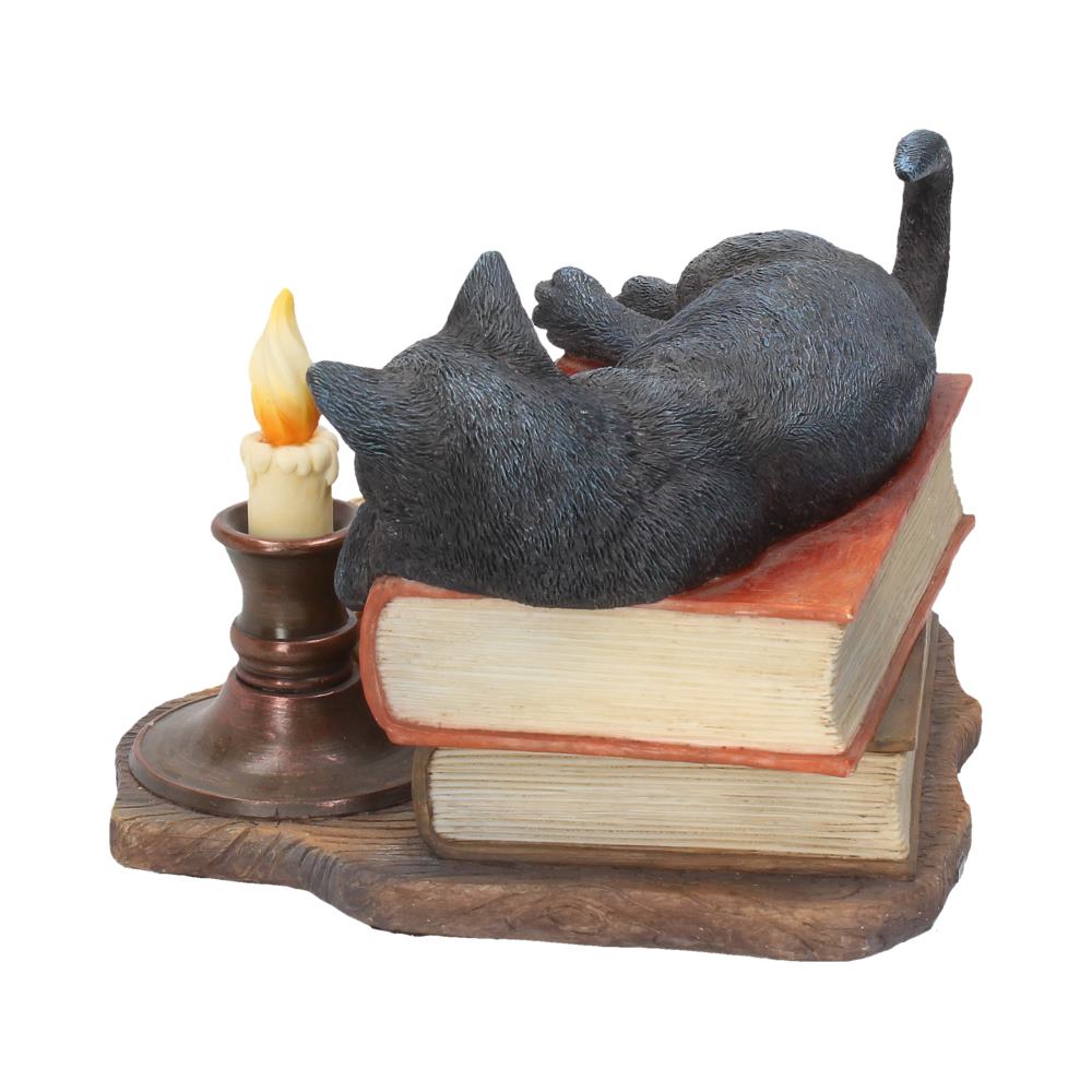Witching Hour Cat Figurine by Lisa Parker Black Candle Ornament 20.5cm