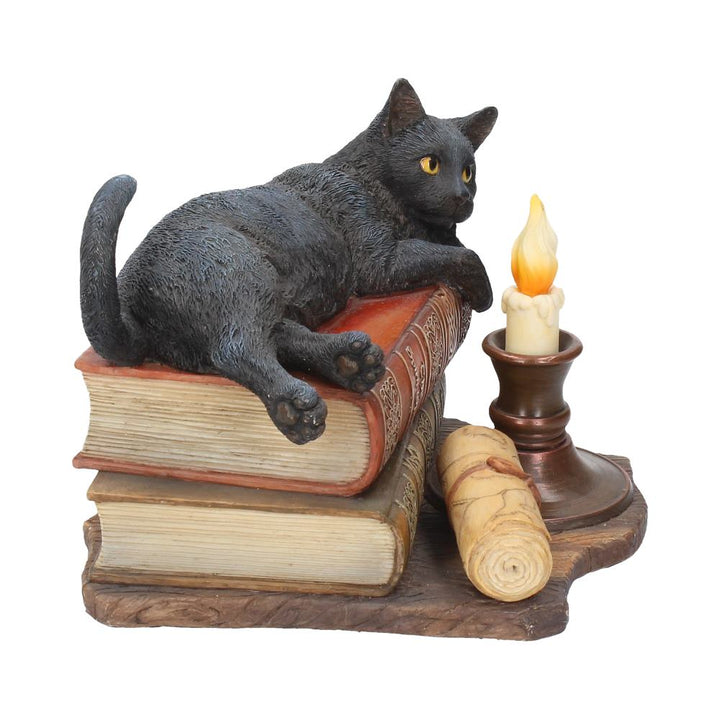 Witching Hour Cat Figurine by Lisa Parker Black Candle Ornament 20.5cm