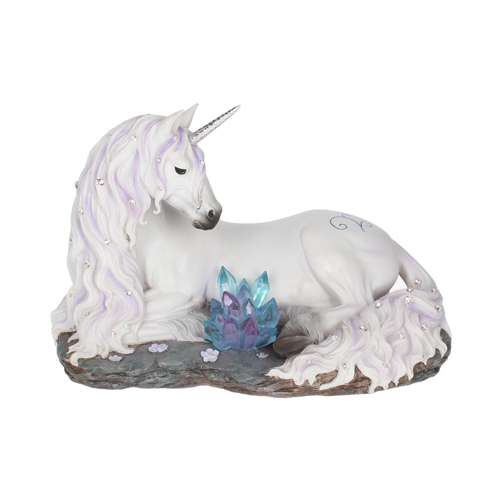 Jewelled Tranquillity Figurine White Unicorn and Crystal Ornament 19cm 1