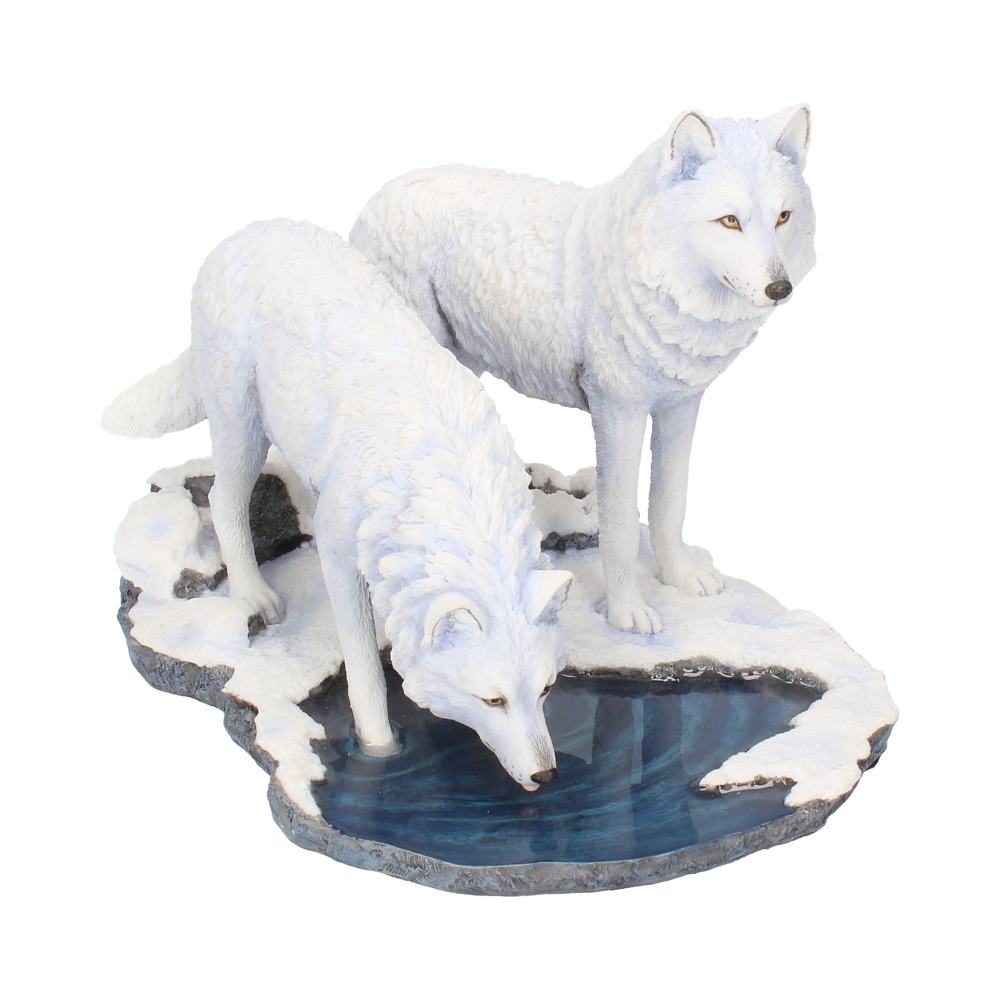 Warriors of Winter Wolf Figurine by Lisa Parker Snowy Ornament 35cm 1