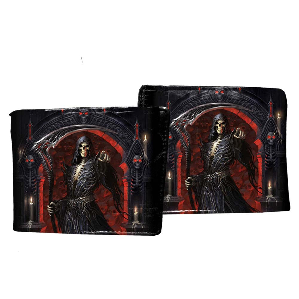 James Ryman Youre Next Skeleton Grim Reaper Black Wallet 2