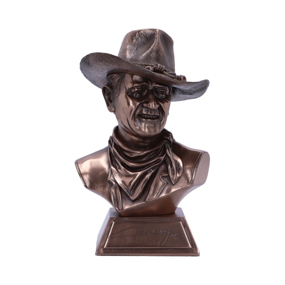 Bronze John Wayne Bust Small 18cm Captain Jake Cutter Comancheros Figurine 1
